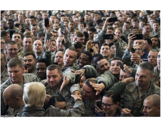 Military loves trump | image tagged in military loves trump | made w/ Imgflip meme maker