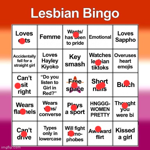 Hhskssjnsnxjsoa | image tagged in lesbian bingo | made w/ Imgflip meme maker
