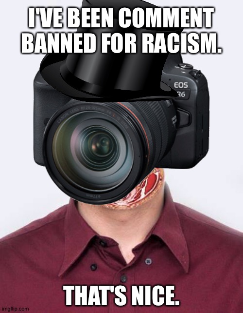 :goodjob: i am not even sarcastic. | I'VE BEEN COMMENT BANNED FOR RACISM. THAT'S NICE. | made w/ Imgflip meme maker