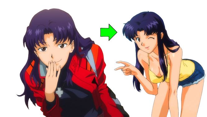 High Quality misato Blank Meme Template