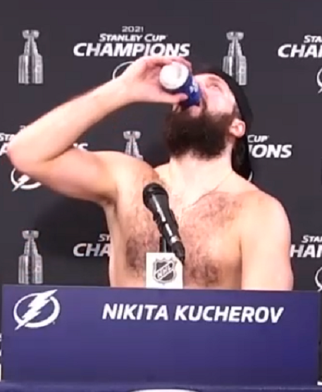 Kucherov drinking Blank Meme Template