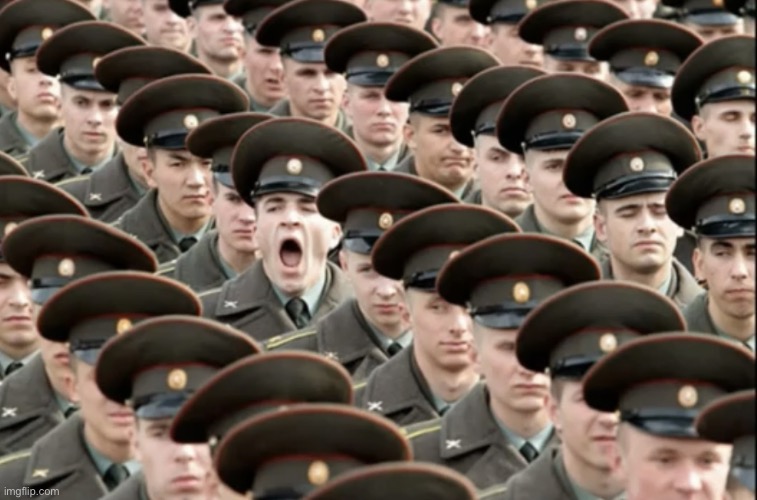 Soldier yawning | image tagged in soldier yawning | made w/ Imgflip meme maker