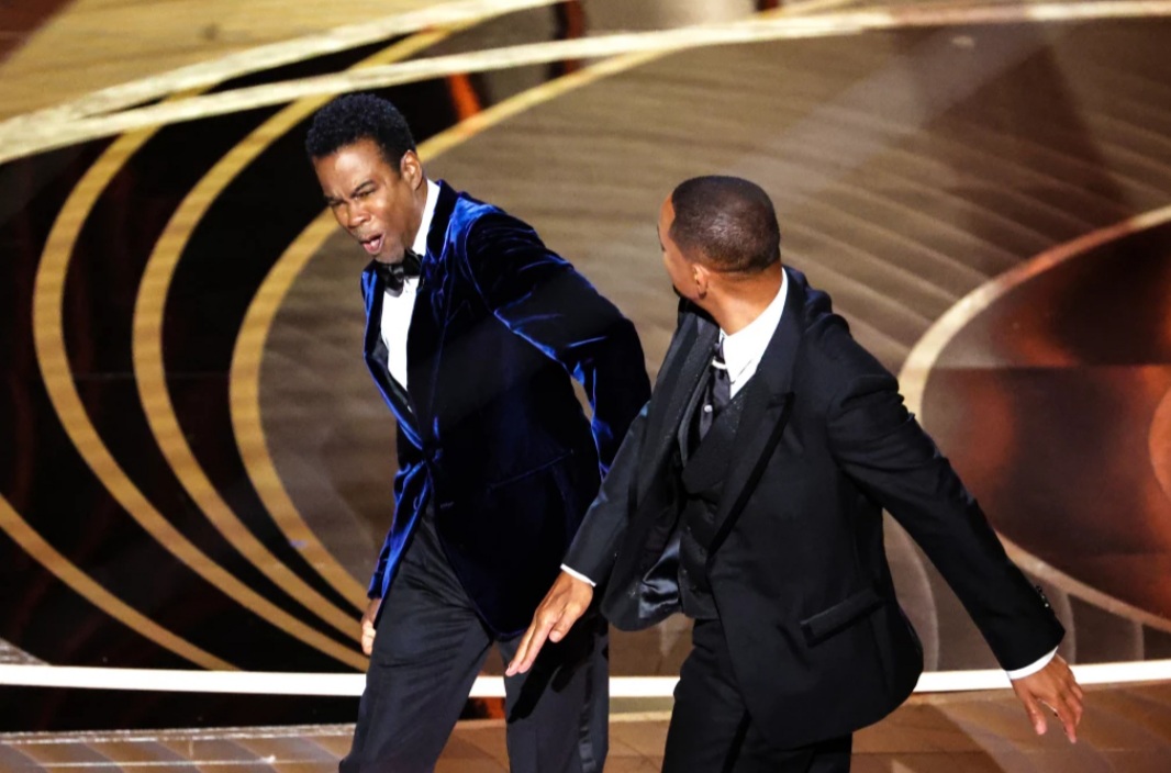 High Quality Will smith hits Chris rock. Blank Meme Template