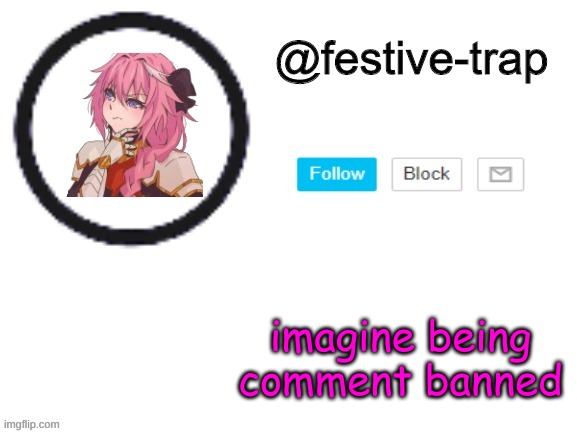 bruh | imagine being comment banned | made w/ Imgflip meme maker