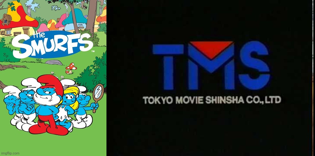 What if The Smurfs (1981) was animated by TMS Entertainment | image tagged in the smurfs,hanna barbera,peyo,1981,memes,tms entertainment | made w/ Imgflip meme maker