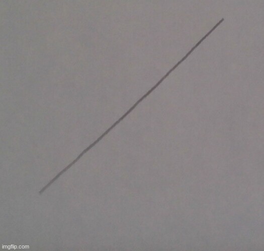 the straightest line i've drawn without a ruler | made w/ Imgflip meme maker