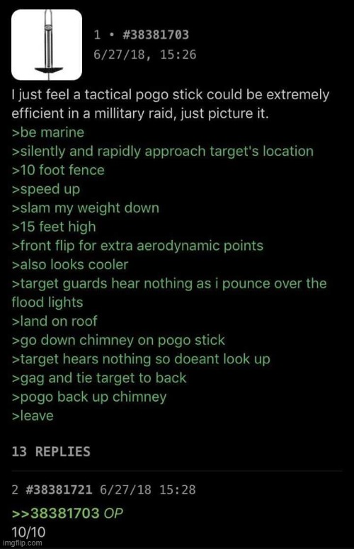image tagged in military humor,greentext | made w/ Imgflip meme maker