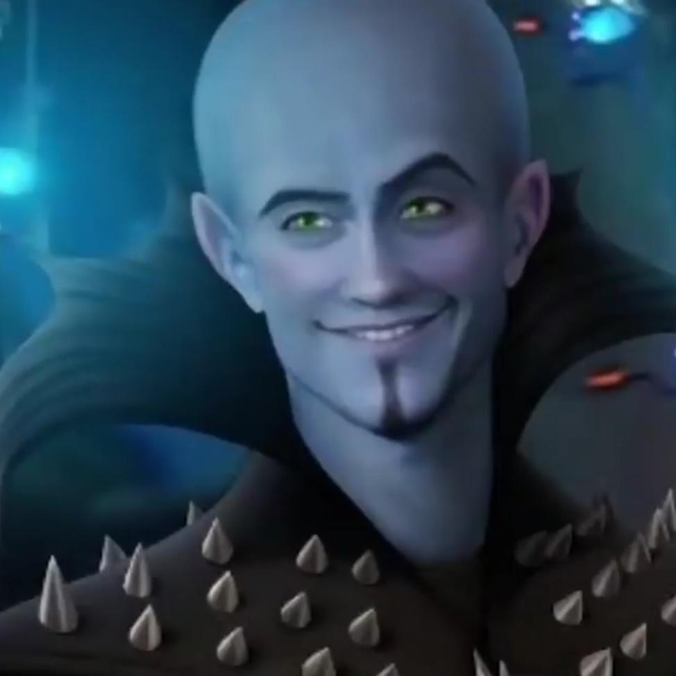 High Quality Chad Megamind Blank Meme Template