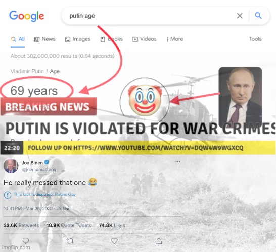 Imagine putin sees this. | image tagged in 69,vladimir putin,putin,joe biden,funny,politics lol | made w/ Imgflip meme maker