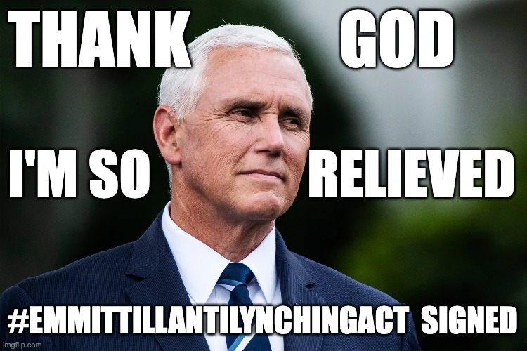 THANK            GOD; I'M SO               RELIEVED; #EMMITTILLANTILYNCHINGACT  SIGNED | made w/ Imgflip meme maker