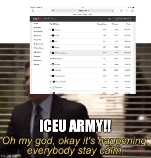 ICEU ARMY!! | image tagged in iceu | made w/ Imgflip meme maker