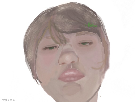Working on a face I drew a few months ago | made w/ Imgflip meme maker