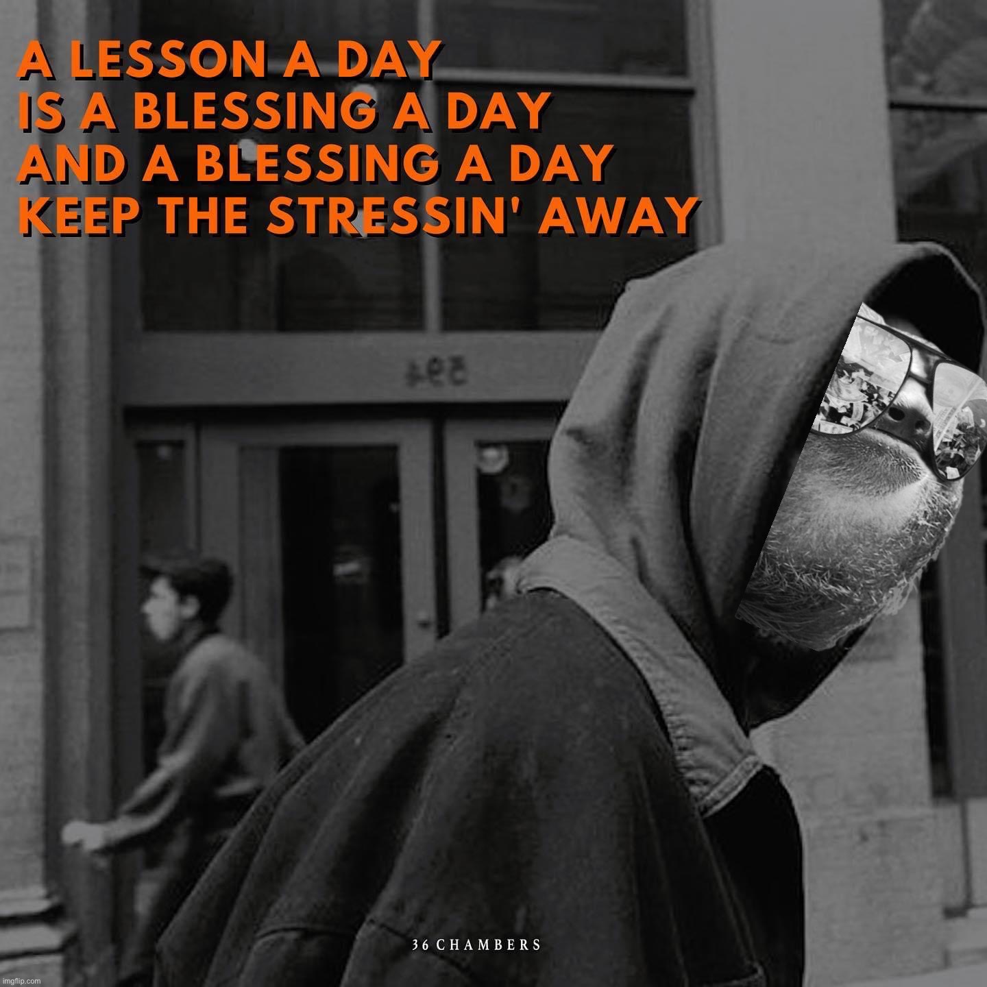 RZA a lesson a day | image tagged in rza a lesson a day | made w/ Imgflip meme maker