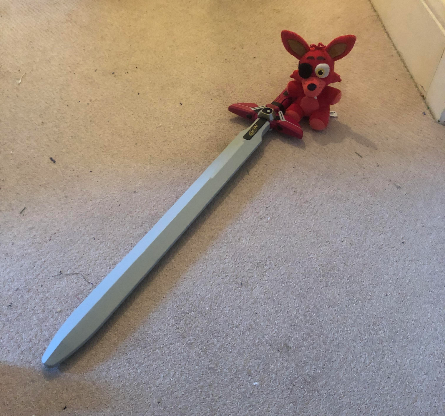 High Quality Foxy with sword Blank Meme Template