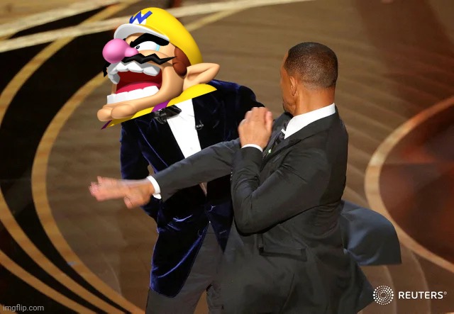Wario dies from being slapped off stage by Will Smith at the Oscars.mp3 | image tagged in wario dies,wario,will smith,will smith punching chris rock | made w/ Imgflip meme maker