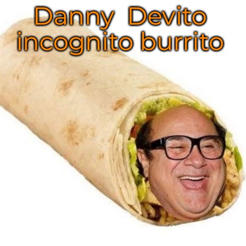 Danny  Devito incognito burrito | made w/ Imgflip meme maker