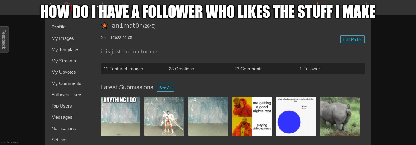 like how? | HOW DO I HAVE A FOLLOWER WHO LIKES THE STUFF I MAKE | image tagged in funny | made w/ Imgflip meme maker