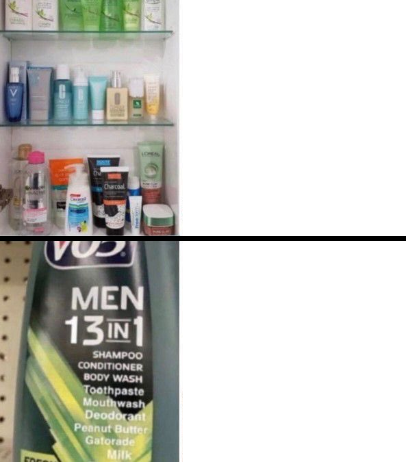 High Quality shampoo Blank Meme Template