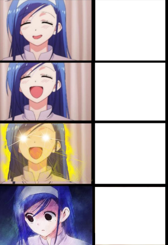 Distressed Fumino 4 Tier Blank Meme Template