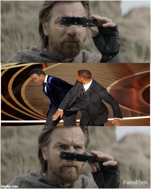 Obi-Wan watching Oscar | image tagged in obi-wan kenobi binoculars blank | made w/ Imgflip meme maker