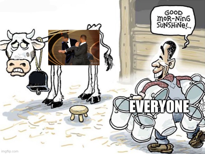 milking the cow | EVERYONE | image tagged in milking the cow | made w/ Imgflip meme maker