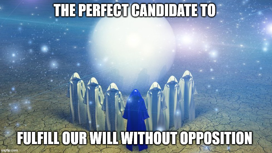 THE PERFECT CANDIDATE TO FULFILL OUR WILL WITHOUT OPPOSITION | made w/ Imgflip meme maker