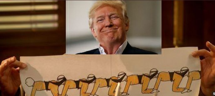 Trump Human Caterpillar Blank Meme Template