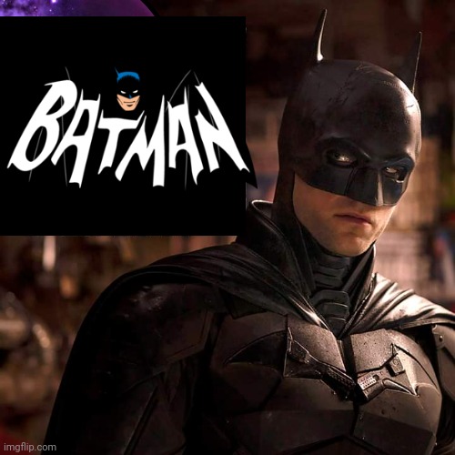 Batman with 1966 logo | image tagged in batman | made w/ Imgflip meme maker