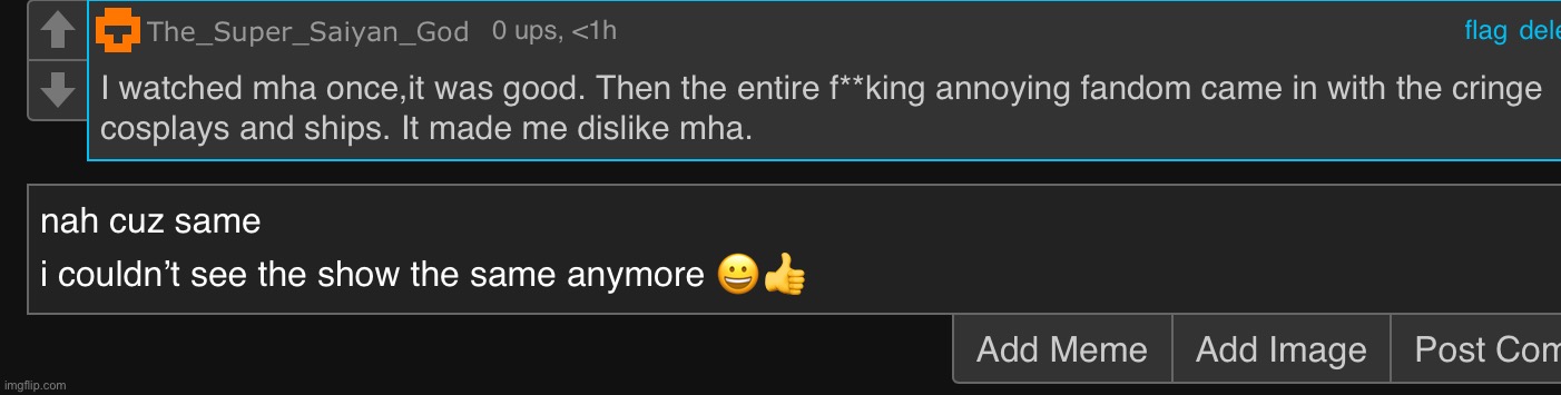 and someone sent the creator of the show death threats to make deku gay- on twitter lol | made w/ Imgflip meme maker
