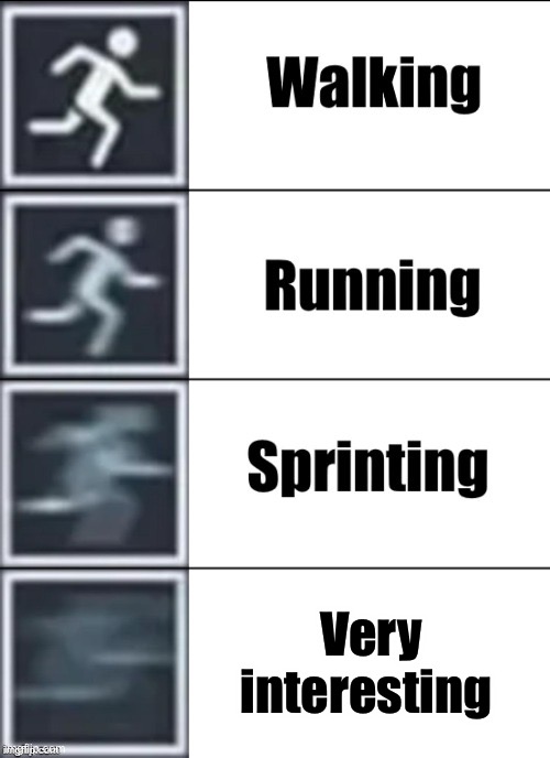 Very Fast | Very interesting | image tagged in very fast | made w/ Imgflip meme maker