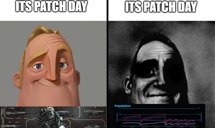 Those Who Know | ITS PATCH DAY; ITS PATCH DAY | image tagged in those who know | made w/ Imgflip meme maker