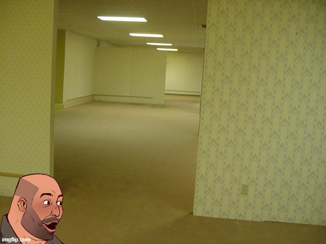 Helm gnaw, Heavy TF2 in the backrooms | image tagged in the backrooms | made w/ Imgflip meme maker