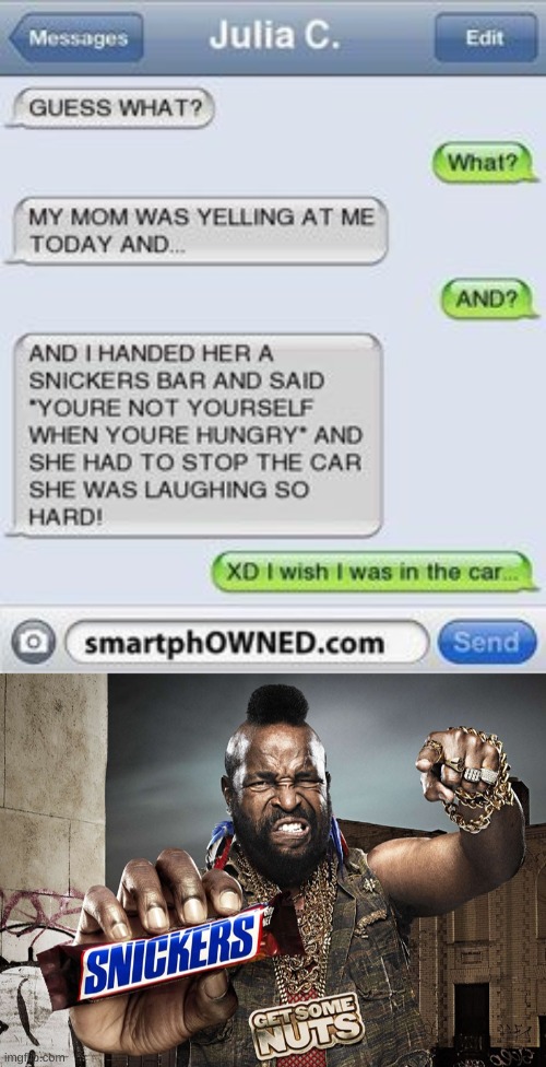 image tagged in snickers mr t | made w/ Imgflip meme maker