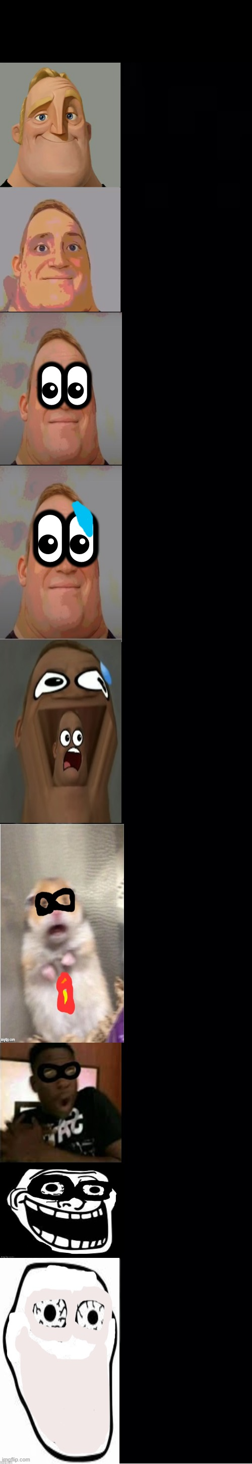 mr incredible becoming scared Blank Meme Template