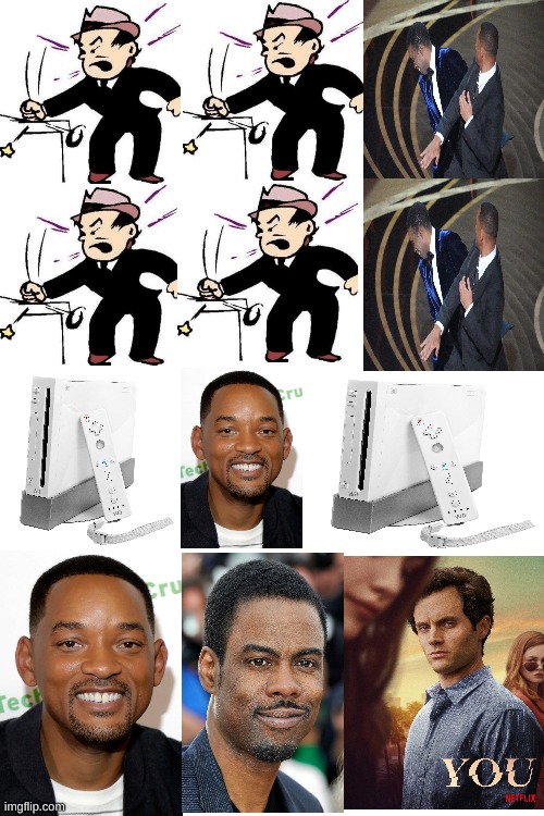 *Pound Pound Slap!* *Pound Pound Slap!* Wii Will Wii Will Rock You! | image tagged in will smith slap,chris rock,wii,consoles,you may be cool | made w/ Imgflip meme maker