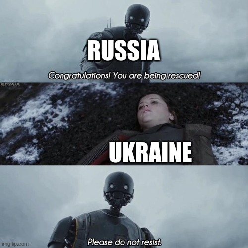 Russia vs Ukraine |  RUSSIA; UKRAINE | image tagged in congratulations,russia,ukraine | made w/ Imgflip meme maker