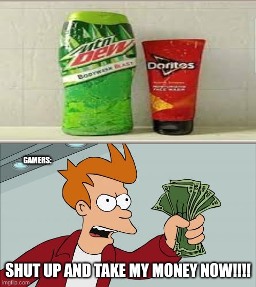 Shut Up And Take My Money Fry | GAMERS:; SHUT UP AND TAKE MY MONEY NOW!!!! | image tagged in memes,shut up and take my money fry | made w/ Imgflip meme maker