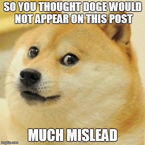 Doge Meme | SO YOU THOUGHT DOGE WOULD NOT APPEAR ON THIS POST MUCH MISLEAD | image tagged in memes,doge | made w/ Imgflip meme maker