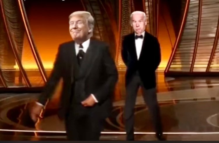 High Quality Trump slaps Biden 2 Blank Meme Template