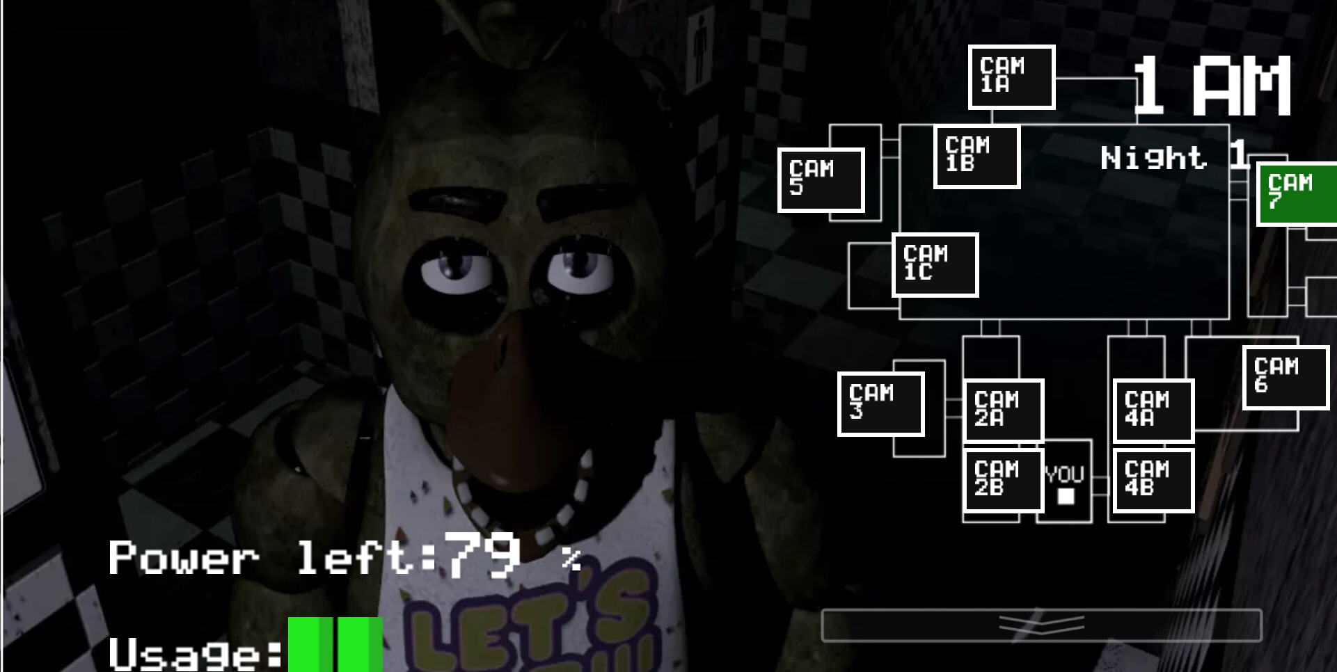 High Quality Chica Stalking Blank Meme Template