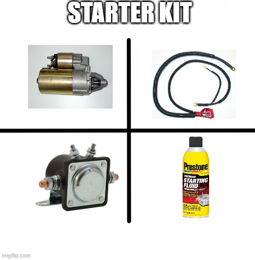 Starter kit starter kit | STARTER KIT | image tagged in memes,blank starter pack | made w/ Imgflip meme maker