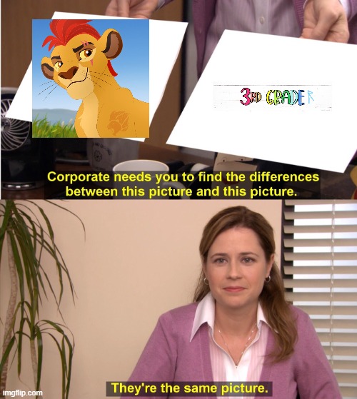 Kion is in third (3rd) grade | image tagged in memes,they're the same picture,president_joe_biden | made w/ Imgflip meme maker