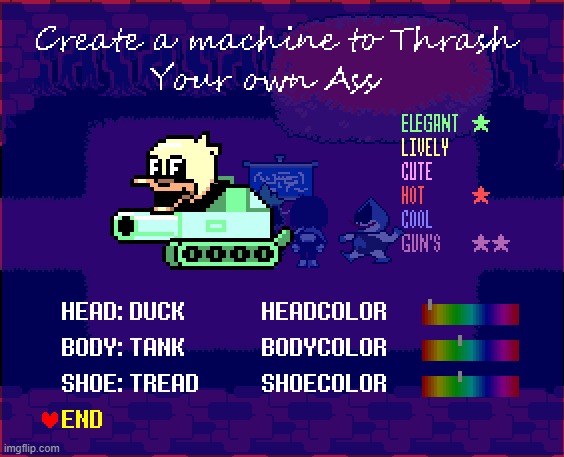 Ladies, Gentlemen, non-binary Folk, and attack helicopters, may I present to you: THE DUCKTANK!!!!! | made w/ Imgflip meme maker