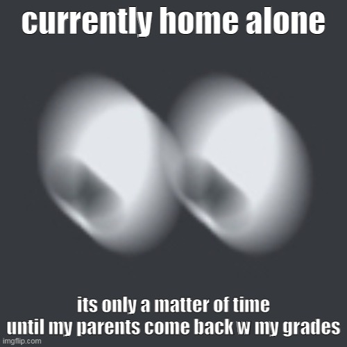 If im not online anymore it means im dead (not really, but yknow.) | currently home alone; its only a matter of time until my parents come back w my grades | image tagged in waitshit | made w/ Imgflip meme maker