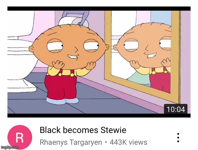 can't believe they turned black into stewie | made w/ Imgflip meme maker