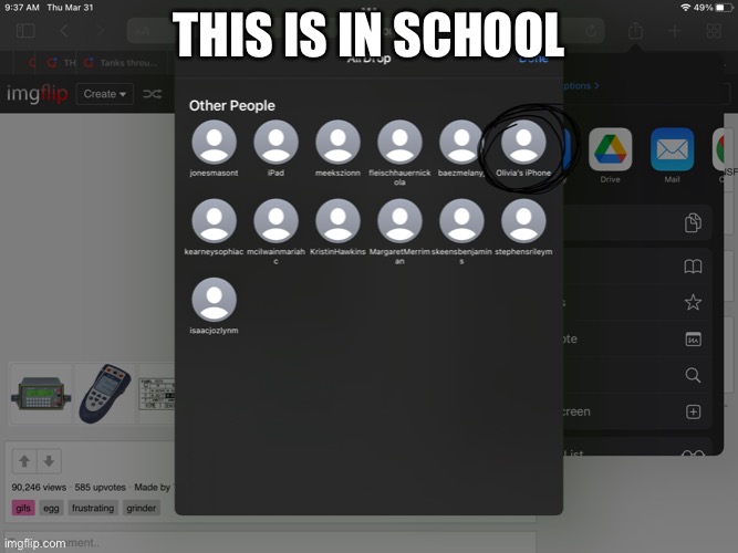 I caught someone on their phone in middle school | THIS IS IN SCHOOL | image tagged in middle school | made w/ Imgflip meme maker