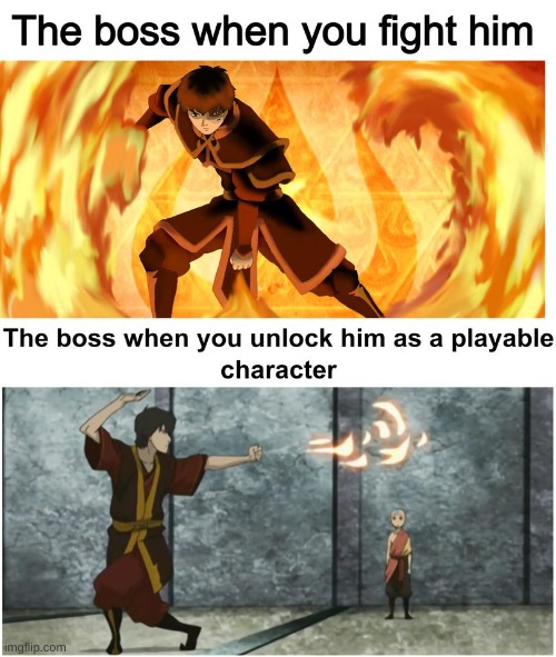 image tagged in zuko playable character | made w/ Imgflip meme maker