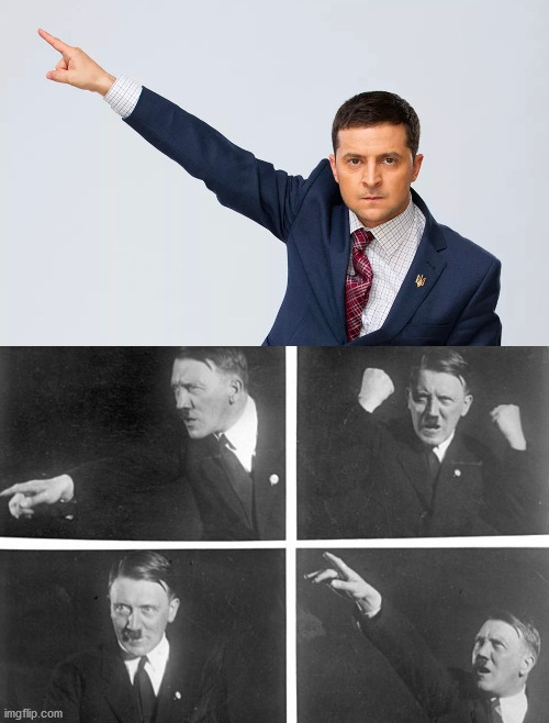 ZelenskyHitler | image tagged in zelensky hitler | made w/ Imgflip meme maker