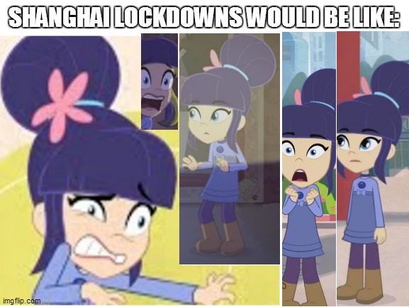 Is Blueberry Shanghai-nese? | SHANGHAI LOCKDOWNS WOULD BE LIKE: | image tagged in strawberry shortcake,strawberry shortcake berry in the big city,china,chinese,memes,asians | made w/ Imgflip meme maker