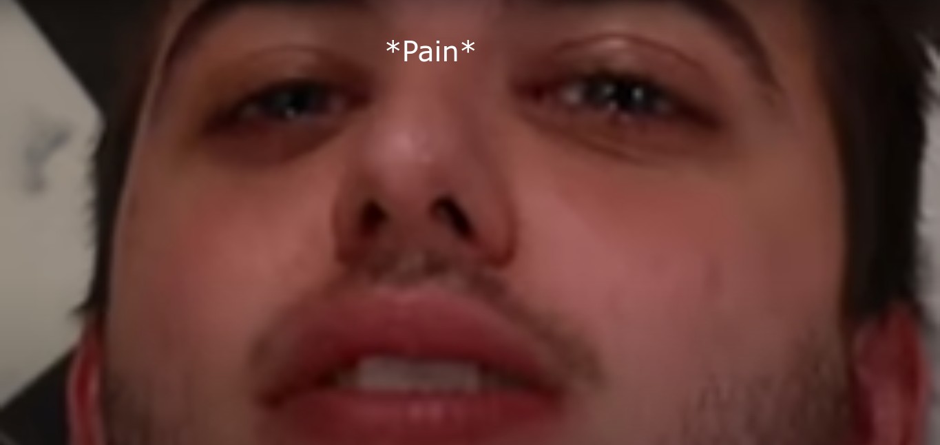 High Quality Chirs in pain Blank Meme Template